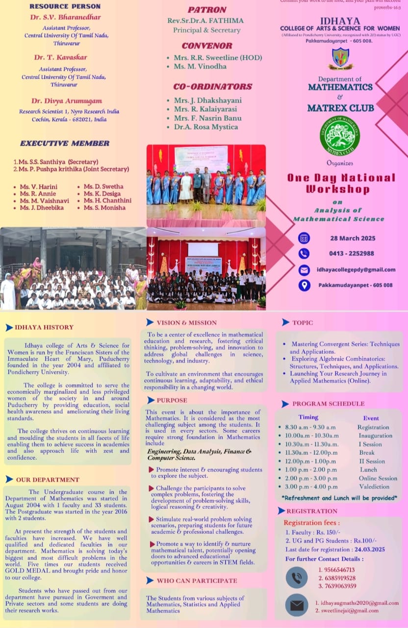 ONE DAY NATIONAL WORKSHOP