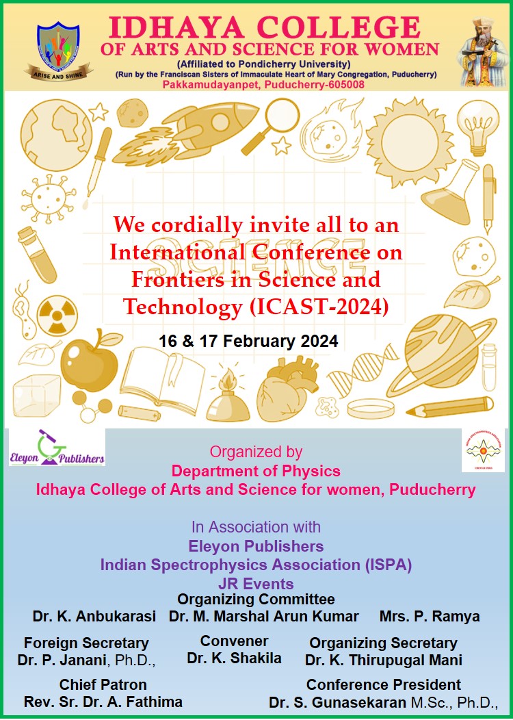 International conference on frontiers in science and technology (ICFST 2024)